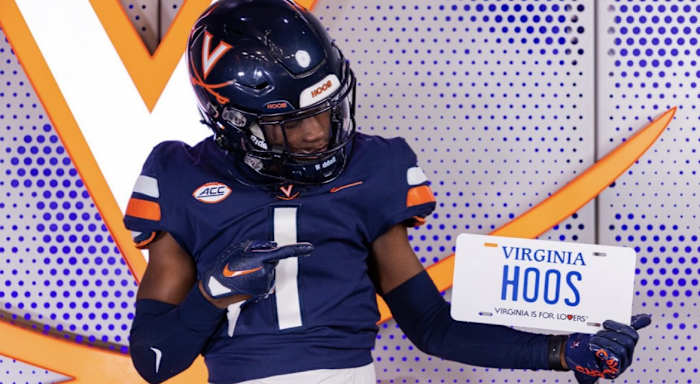 Three-star athlete Suderian Harrison commits to the Virginia football program.